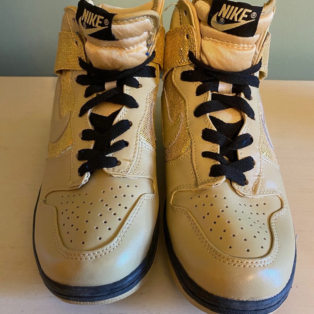 Gold Sequin Nikes